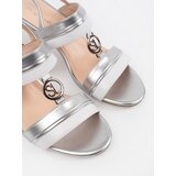 Sergio Leone Silver heeled sandals by | shoptok.hr
