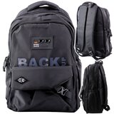  Gradski školski ruksak s 6 džepova, crni, 23L, 46 cm | shoptok.hr