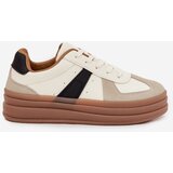 Boto Women's Platform Sneakers Beige Sivirae | Shoptok.si