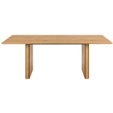 Actona Jedilna miza z mizno ploščo v hrastovem dekorju 100x210 cm Colima – | Shoptok.si