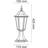  Spoljašnja lampa 1xE27/20W/230V IP43 42,5 cm patina | Eponuda.com