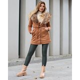 Resti Camel women's fur coat jacket - Clothing | Shoptok.si