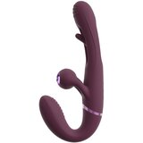 Javida brezpasni nastavljivi parni vibrator (vijoličen) | Shoptok.si