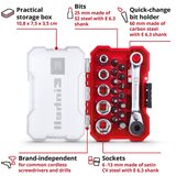 Einhell XS-Case 21-del set alata I bitova, 1/4" 25mm bit, nas.ključ. I ručica - (49118683) | ePonuda.com