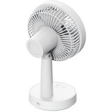 Platinet Ventilator stolni prijenosni , 3000MAH, PRDF0536 , s punjivom baterijom i LED svjetlom, bijeli | shoptok.hr