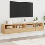  Zidni TV ormarići 2 kom boja hrasta 80 x 30 x 30 cm drveni | shoptok.hr