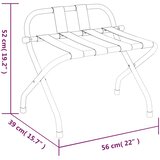  Stalak za prtljagu s naslonom crni 56 x 39 x 52 cm | shoptok.hr
