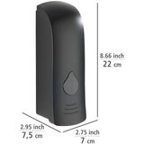 Wenko 24589100-Dozator tečnog sapuna RANERA 280 ml crna | Eponuda.com