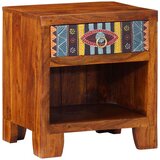 vidaXL Noćni ormarić 40x35x45 cm puno drvo bagrem | shoptok.hr