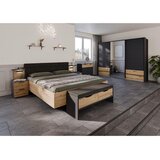 Premium Living Nočna Omarica Karpo, Siva, Barva Hrasta | Shoptok.si