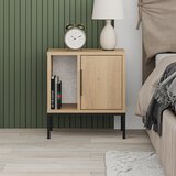 Marckeric Nočna omarica v hrastovem dekorju v naravni barvi Lani – | Shoptok.si