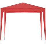 Šator za zabave 250 x 250 x 240 cm Crvena PE i čelik | shoptok.hr