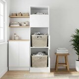 Ormar za pranje rublja s pohranom Crni hrast 50 x 68 x 162 cm | shoptok.hr