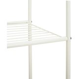  Stalak za odjeću s policom s kotačem Bijelo 80 x 53 x 156 cm | shoptok.hr