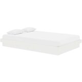  Posteljni okvir bel iz trdnega lesa 120x190 cm 4FT, (20601201) | Shoptok.si