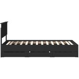  Okvir za krevet Crna 90 x 200 cm Inženjersko Drvo - Crna 90 x 200 cm | shoptok.hr
