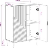 Ormarić za kupaonicu HAARLEM Betonska siva 59,5 x 31 x 80 cm | shoptok.hr