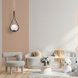 Toolight Luster od staklene kugle s spiralnim visećim svjetlom G111-1W crna E27 | shoptok.hr