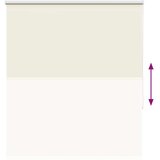 vidaXL Rolo zavjesa prljavobijeli 125x130 cm Širina tkanine 121,6 cm | shoptok.hr