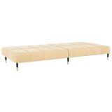  Kavč dvosed z ležiščem krem žamet, (21749650) | Shoptok.si