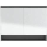  Kupaonski ormarić s ogledalom 80 x 15 x 60 cm MDF sivi | shoptok.hr