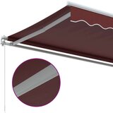 Tenda na ručno uvlačenje bordo 500 x 300 cm | shoptok.hr