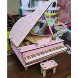  3D drvena slagalica-pink klavir | ePonuda.com