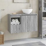  Set namještaja za kupaonicu 2 kom. Siva Sonoma 49,5 x 35 x 80 cm | Shoptok.si