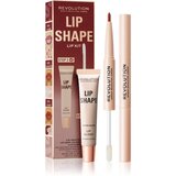 Makeup Revolution Lip Shape Kit set za ustnice odtenek Warm Nude 1 kos | Shoptok.si
