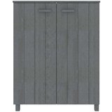 Ormarić za cipele HAMAR tamnosivi 85x40x108 cm masivna borovina | shoptok.hr