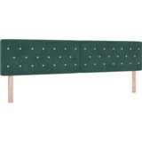 Box Spring Krevet s Madracem Tamno Zeleni 200x200 cm Baršun | shoptok.hr