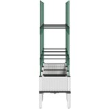  Vrtna sadilica s rešetkom bijela 120 x 40 x 142 5 cm PP | shoptok.hr