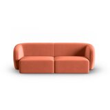 Milo Casa Rožnata žametna sedežna garnitura 188 cm Paolo – Cene