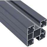 vidaXL Komplet ograjnih panelov siv 872x186 WPC | Shoptok.si
