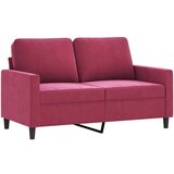  Sedežna garnitura 2-delna z blazinami vinsko rdeč žam | Shoptok.si
