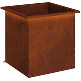  Vrtna posuda za sadnju s LED svjetlom Rđa 50 x 50 x 48 cm - Otporni čelik 50 x 50 x 48 cm 1 | shoptok.hr