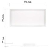  LED stropno svetilo RIVI 30x60, 25W, zatemnilno, nastavljiva CCT | Shoptok.si