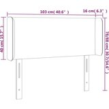  Uzglavlje bijelo 103x16x78/88 cm od umjetne kože | shoptok.hr