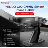 Yesido Avto držalo (C90) z Gravity Gripom za armaturno ploščo - črno | Shoptok.si