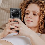 Techsuit Carbon Silicone maska za Xiaomi Redmi A3 – crna | shoptok.hr