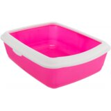  Toalet za mace classic sa ramom 37x15x47 pink/beli | Eponuda.com