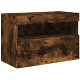  Zidni TV ormarić s LED svjetlima boja hrasta 60x30x40 cm | Eponuda.com