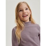 Reserved - Prugasta majica dugih rukava - boja orhideje | shoptok.hr