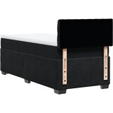 Box spring krevet s madracem crni 90x190 cm baršunasti | shoptok.hr