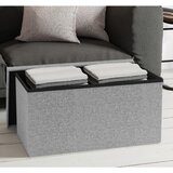MID.YOU Zaboj Za Sedenje Boxas, Svetlo Siva | Shoptok.si