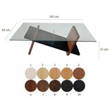 Hanah home livello - black, chesnut blackchesnut coffee table | ePonuda.com