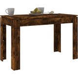 vidaXL jedilna miza dimljeni hrast 120x60x76 cm konstruiran les | Shoptok.si