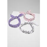 Urban Classics Accessoires Multicolor Bandana 3-Pack Purple+White+Pink | Shoptok.si