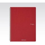 Fabriano Bilježnica Ecoqua original A4 90g 70L spiralna kocke cherry 19290103 | shoptok.hr