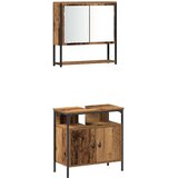 vidaXL set kopalniškega pohištva 3 kosi stari les | Shoptok.si